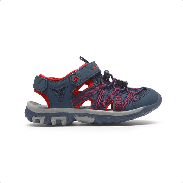 Kids Outdoor Sports Sandals - BLUE GREY RED - 5